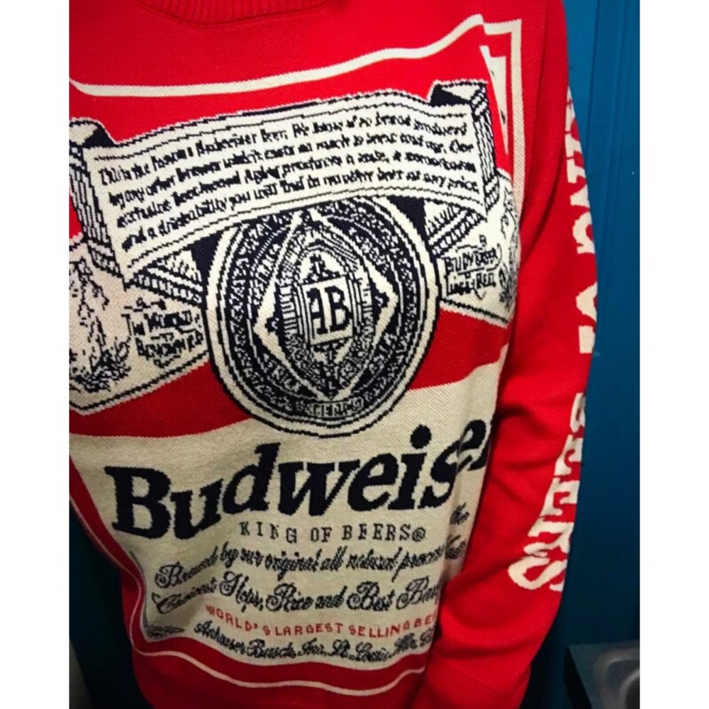 Budweiser knit sweater